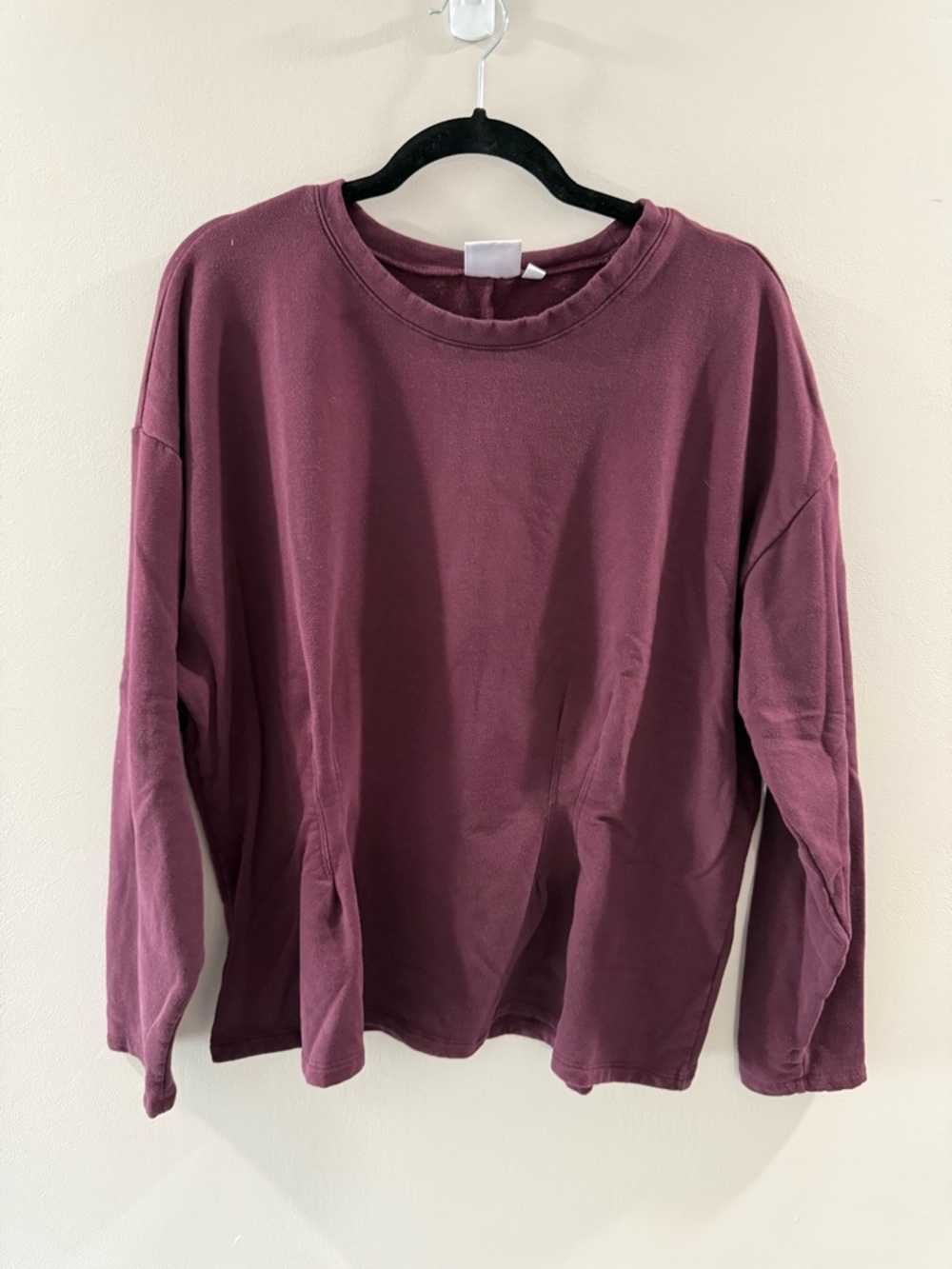 torrid Deep Plum Long Sleeve Crewneck Sweatshirt